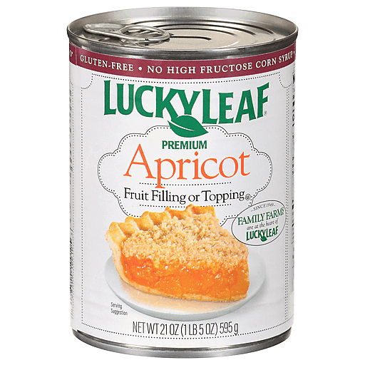 ( 2 Pack ) Lucky Leaf Premium Apricot Fruit Filling & Topping 21 Oz. Can