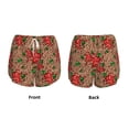 thumbnail image 5 of Picia Rose Mix Leopard 1 Pattern Women's 2 in 1 Athletic Running Shorts High Waisted Workout Casual Gym Sweat Shorts with Comfy Liner Zipper Pockets-Medium, 5 of 9
