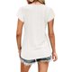 thumbnail image 3 of Verano de las mujeres con cuello en V Camiseta de manga corta de encaje Moda Beach Tops Streetwear, 3 of 5