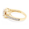 thumbnail image 3 of 1 1/2 ct. t.w Center 7MM Round Cut Lab Created Moissanite Diamond Halo Engagement Ring For Women 10K Solid Yellow Gold (G-H Color, VVS1 Clarity, 1.50 Cttw)Size : 10, 3 of 7