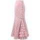 thumbnail image 1 of Vestido medieval de sirena jacquard Steampunk Vestido vintage Falda gótica Vestido victoriano Levamdar HMFJ320-4, 1 of 4