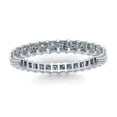 thumbnail image 3 of Natural 1.80Ct Princess Cut Diamond Shared Prong Women's Anniversary Wedding Eternity Band Ring Solid 950 Platinum G SI1, 3 of 3