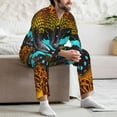 thumbnail image 7 of Sikiie Butterfly Alighted On Sunflowers Mens Pajama Set, Soft Warm Long Sleeve Sleepwear, Cozy Button-Down Pjs for Men-X-Large, 7 of 7