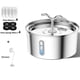 thumbnail image 1 of 3.2L/108oz Large Capacity Stainless Steel Pet Water Dispenser Ultra-Quiet Automatic Dog Watering Bowl Cat Dog Watering Supplies ShopWise Round, 1 of 11