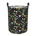 thumbnail image 6 of Lsque Snake And Flower pattern Laundry Hamper Basket, Tall Woven Rope Hamper Basket for Clothes, Lightweight Storage Basket, Collapsible Waterproof-Medium, 6 of 8