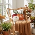 thumbnail image 6 of EWASWON Halloween Pumpkin Throw Pillow Covers 100% Cotton Tufted Decorative for Couch Sofa Bed Farmhouse Fall Decor, 6 of 7