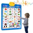 thumbnail image 3 of Faburo Electronic Alphabet Poster Toddler Learning Toys,Electronic Alphabet Wall Chart, Toys for Ages 3-6, Blue, 3 of 7