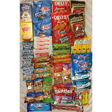 Sweet and Salty Snack Mix Care Package (50 Count Variety) Party Gift, Military, Holiday, Office, Birthday, Back to School, College Kids by (Best School Snacks For Kids)