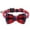 Red, variant on AkoaDa Cat Collar Breakaway with Cute Bow Tie and Bell for Kitty Adjustable Safety Plaid Collar Pet Supplies(Black)