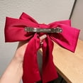 thumbnail image 3 of 2 lazos de terciopelo rosa para el pelo para niñas, pinzas para el pelo, accesorios para coletas para niñas y niños pequeños, 3 of 5