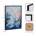 thumbnail image 6 of Kate and Laurel  Underwater Ocean Landscape Framed Wall Art by The Creative Bunch Studio, 16x20 Black, Tropical Coral Reef Art for Wall, 6 of 7