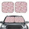 thumbnail image 2 of Gukieu Kawaii Pig Print Car Windshield Sun Visor, Foldable Anti-UV Car Sun Visor Suitable for Vans, Trucks Car Accessories-Medium, 2 of 6