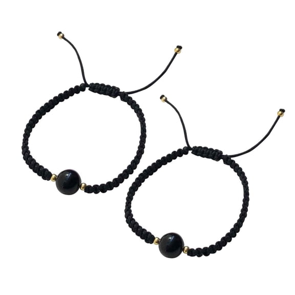 Natural Strawberry Crystal Crystal Stones Rope Chain Braid Bracelets for Women Men Couple Jewelry