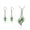 Green, variant on Fahion Teardrop Wedding Bridal Jewelry Set for Brides Women Bridesmaid, Crystal Rhinestone Necklace Earring Sets for Prom Birthday Gifts