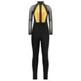 thumbnail image 5 of YONGHS Girls Sparkle 2Pcs Dance Outfits Sheer Mesh Long Sleeve Gymnastics Leotards with Leggings Gold 10, 5 of 6