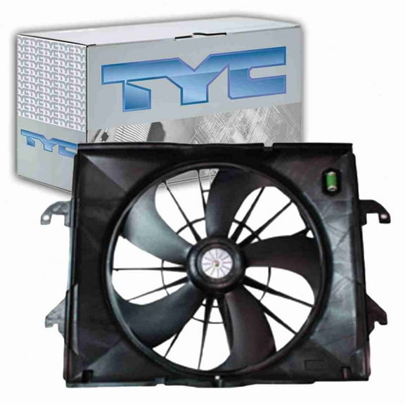 TYC Dual Radiator & Condenser Fan Assembly compatible with Ram 1500 3.7L V6 2012