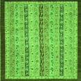thumbnail image 1 of Ahgly Company Indoor Square Abstract Green Modern Area Rugs, 4' Square, 1 of 4