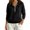 A479-Black, variant on Sokhug Women's Long Sleeve Half Zip Hooded Sweatshirts with Front Kangaroo Pocket Drawstring Hood Loose Casual Daily Autumn Pullover Sweatshirts Tops