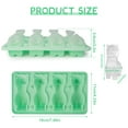 thumbnail image 2 of Large Alpaca-Shaped Ice Tray - 4-Cavity Silicone Mold for Whiskey, Party Drinks, Gifts (Green), 2 of 6