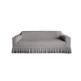thumbnail image 2 of Stretch Textured Sofa Cover with Ruffled Skirt, 3-Seater Couch Slipcover for 75"-90" Sofa, Soft Seersucker Fabric Protector for Pets, Living Room Decor, Washable, 1PK, 2 of 6