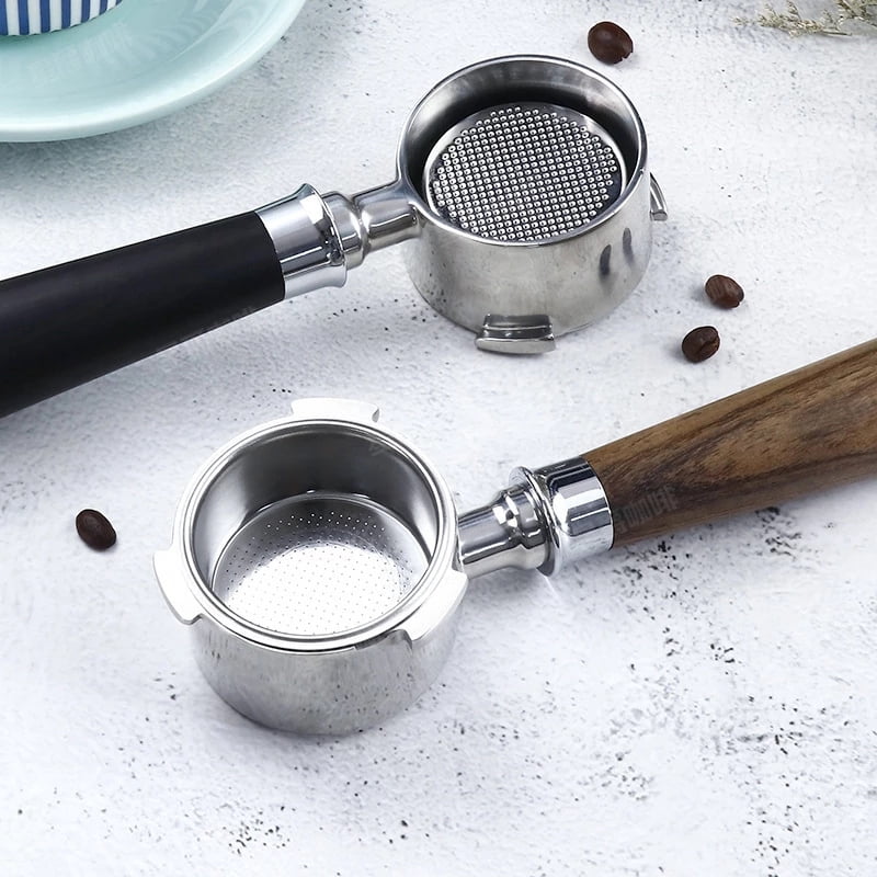Coffee Bottomless Portafilter 51MM For Delonghi EC680 EC685 EC310 With 2-Cups Filter Basket Barista Espresso Machine Accessories