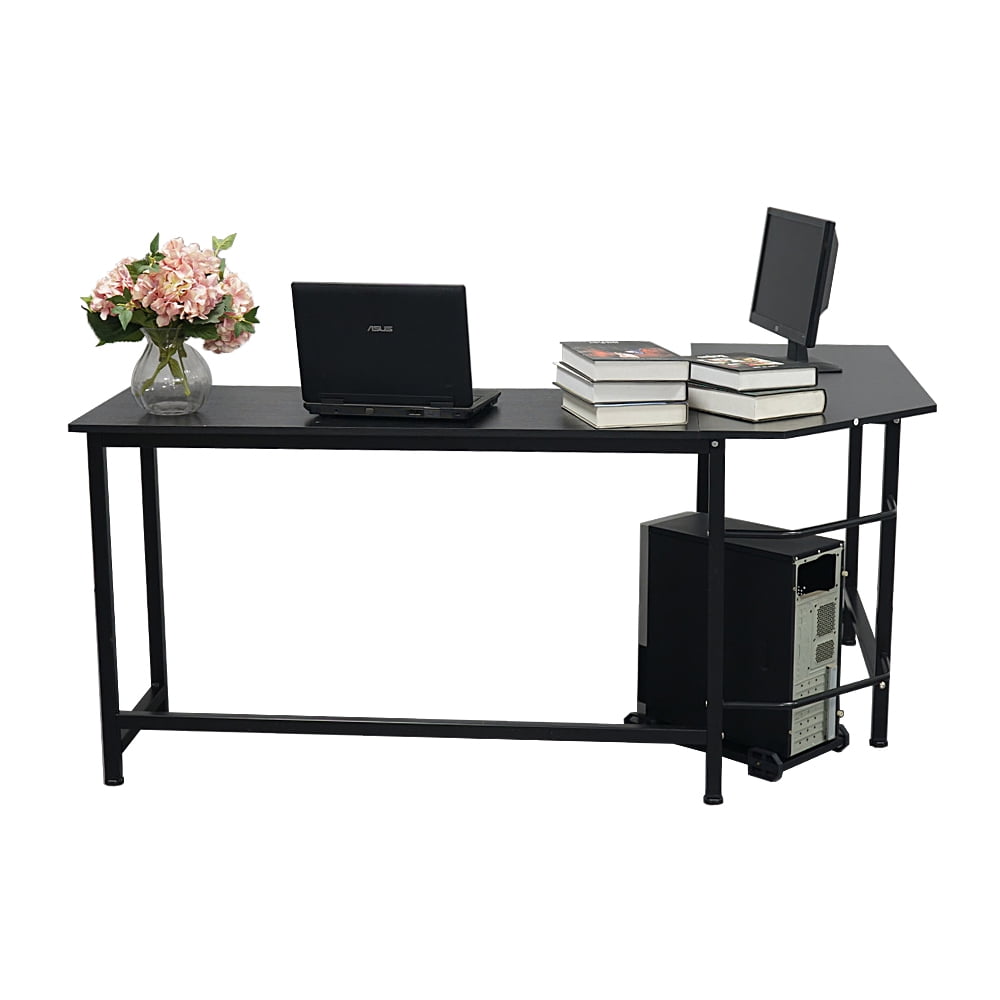 Joyfeel 2019 Hot L Shaped Wood Computer Desk Black Corner For Home Desktop Table