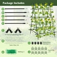 thumbnail image 5 of ResenkosA-Frame Garden Cucumber Trellis with Netting for Climbing Plants Outdoor-Black, 5 of 8