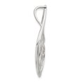 thumbnail image 2 of Sterling Silver w/9k Gold Accent AM Teardrop Criss Cross Slide Pendant, 2 of 4