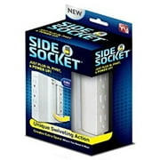 Side Socket - 6 Plug Swivel Outlet That Creates Space Behind Hard To Reach Spaces - Built In Surge Protector. [1]