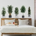 thumbnail image 2 of Green Pot Plants Wall Decals Potted Plants Wall Sticker Tropical Potted Plants Vinyl Decal Art Mural Decor for Living Room Bedroom, 2 of 7