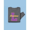 thumbnail image 3 of Vintage College Louisiana Sweatshirt Men -Image by Shutterstock, Male 5X-Large, 3 of 4