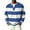 Blue_#12, variant on Nokdvo Long Sleeve Waffle Shirts for Men Sherpa Striped Quarter Button Up Henley Casual Pullover Tops Fall Winter Quilted Knit Solid Color Loose Sweaters,Yellow 3XL