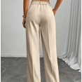 thumbnail image 5 of CUKOLSXA Womens Dress Pants Pull On Wide Leg Stretchy Work Pants Women Business Casual Outfits Slacks for Women Trousers, 5 of 6