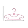 thumbnail image 2 of Lilgiuy Baby Hangers for Clothes, 10 Units Plastic Non Slip Kids Hangers or Toddler Hangers for Closet, Lightweight Design Kid Hangers for Space Saving (Pink), 2 of 5