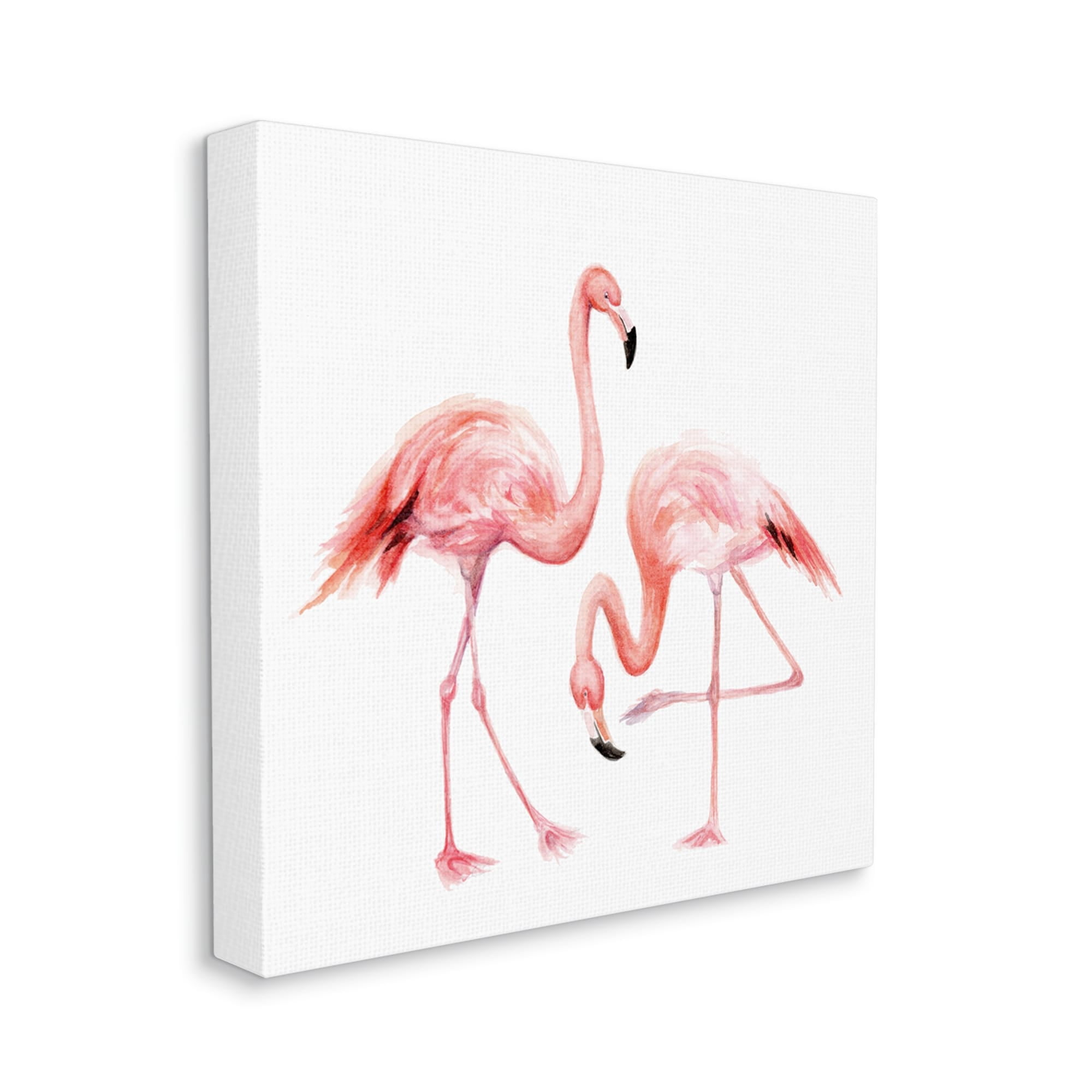 Stupell Industries Bending Knee Flamingo Watercolor Portrait Children's Nursery Animals, 36 x 36,Design by Fox Hollow Studios
