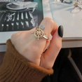 thumbnail image 4 of Anillo, personalidad para hombres y mujeres, moderno, timón giratorio de doble capa, anillo giratorio, para mujeres, 4 of 5