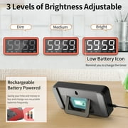 VOCOO Large Display Digital Timer ,Magnetic & Hanging, Countdown/Count Up, 3-Level Brightness, Loud Alarm, for Cooking, Teaching, Workout
