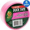 Duck Brand Neon Pink Duct Tape, 6-Pack