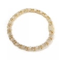 thumbnail image 6 of GKNET Hip Hop Flower Cuban Chain Necklace Bracelet 5A Zircon 8 Infinite Chain Jewelry-18 in Necklace-Gold white zircon, 6 of 9