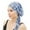 Dark Blue, variant on Blue African Women Turban Caps Polyester Soft Cancer Head Scarf Hats Beanie Elastic Hair Wraps One Size