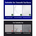 thumbnail image 5 of Shower Caddy - 2 Pack Adhesive Shower Organizer, Rustproof Metal Shelves, No-Drill Bathroom Organizers and Storage, Black, XX-Large, 5 of 7