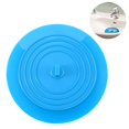 thumbnail image 1 of Tapón de silicona para bañera, tapón de desagüe universal para fregadero, 6 pulgadas, azul, 1 unidad, 1 of 2