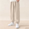 thumbnail image 2 of Plebaso Boys Girls Baggy Jogger Sweatpants Elastic Waist Casual Trousers Corduroy Pants with Pockets for Kids, 2 of 6