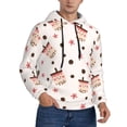 thumbnail image 2 of Lsque Milk Tea Pattern Casual Men's Hoodie,Hooded Sweatshirt with Kangaroo Pocket,Pullover Hoodie-XX-Large, 2 of 7
