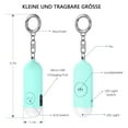 thumbnail image 2 of Alarma de bolsillo, alarma personal con señal de flash LED estroboscópica, alarma estridente de sirena de 130 dB, llavero de alarma recargable por USB, alarma estridente para mujeres/niños/personas, 2 of 8