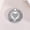 silver, variant on WODOXIN Rose Gold Bling Phone Grip Stand, Double Ring Rhinestone Heart 360° Rotating Finger Holder, Adhesive Kickstand for iPhone & Android