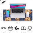 thumbnail image 5 of Long Mouse Pads for Desk,Bat Pumpkin Halloween Pattern Desk Mats on Top Of Desks, Desk Mouse Pad Extra Large with 3mm Non-Slip Base and Stitched Edge for Gaming,Office,Work,Home 31.5"x11.8", 5 of 6