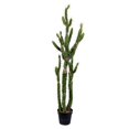 thumbnail image 1 of Vickerman FE191156 56 in. Green Potted Cactus Plastic Planter Pot, 1 of 2