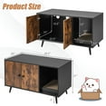 thumbnail image 7 of Infans Cat Litter Box Enclosure w/ Cat Litter Catch Indoor Cat Cabinet for Living Room, 7 of 7