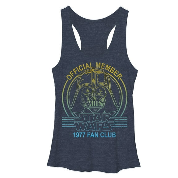 Women's Star Wars Fan Club Racerback Tank Top Navy Blue Heather Medium
